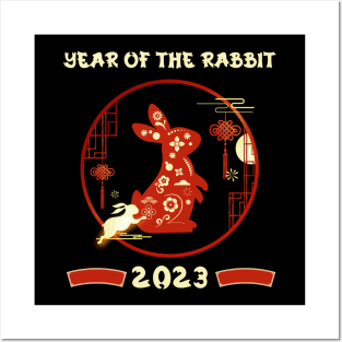 Year of the Rabbit 2023 Chinese New Year Posters and Art